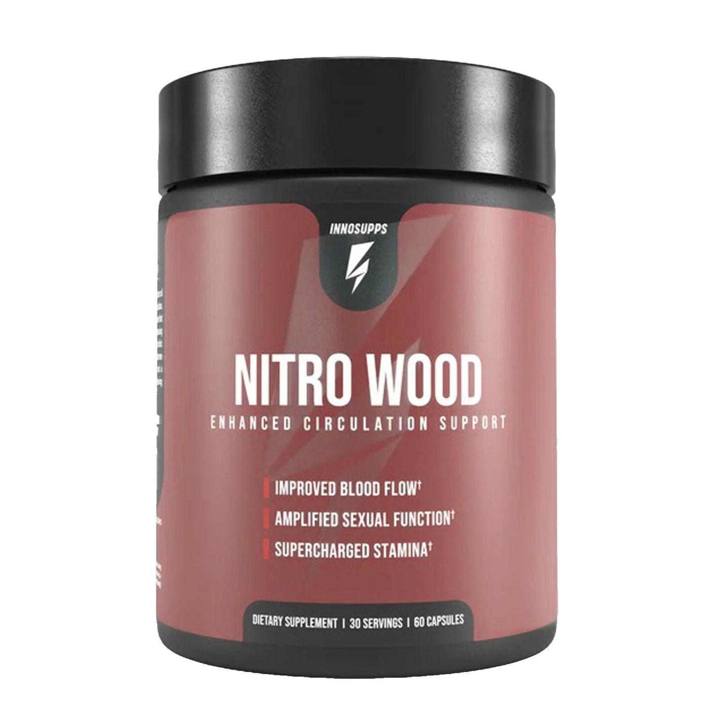 InnoSupps Nitro Wood Nitric Oxide Supplement 60 Veg Capsules