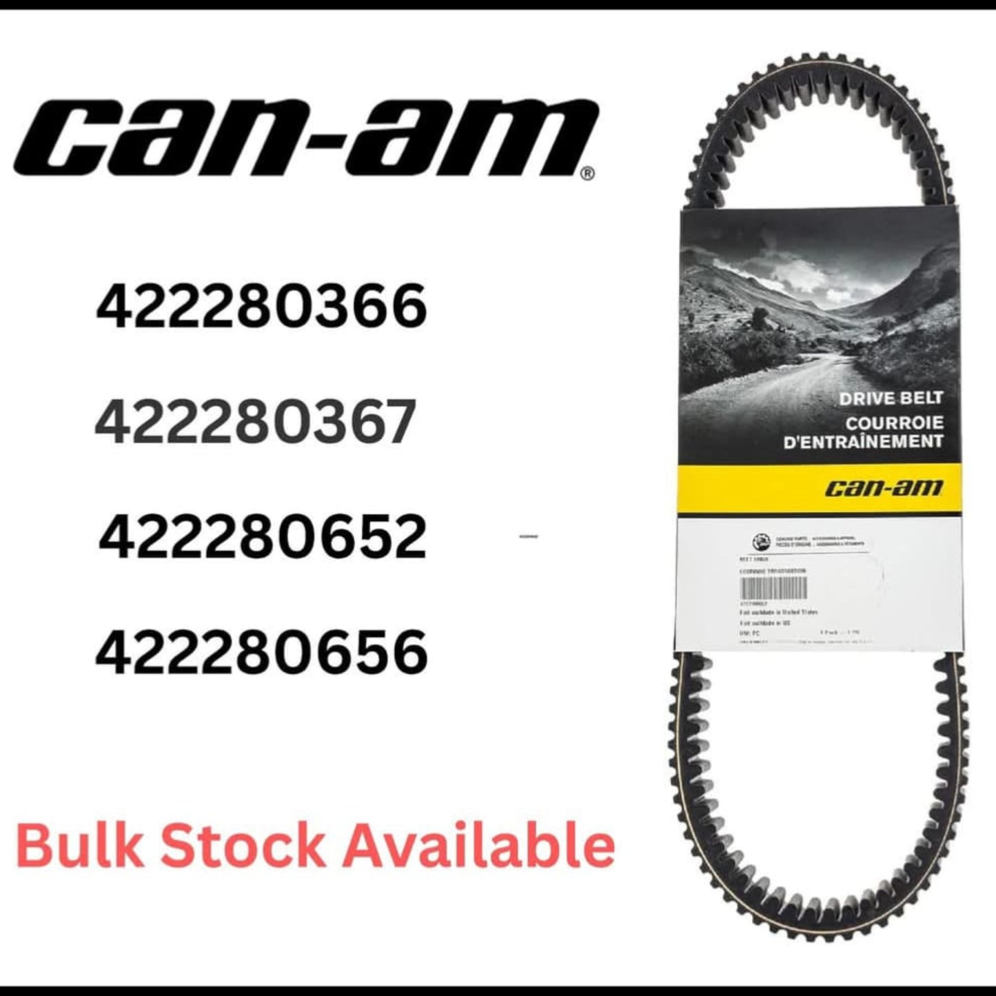 Can am Belts - Belts Code 422280366, 422280367, 422280652, 422280656