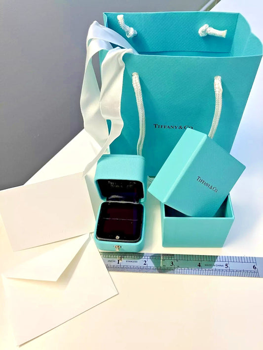 Tiffany & Co Engagement Ring Box Outer Box Pouch Certificate Folder Bag