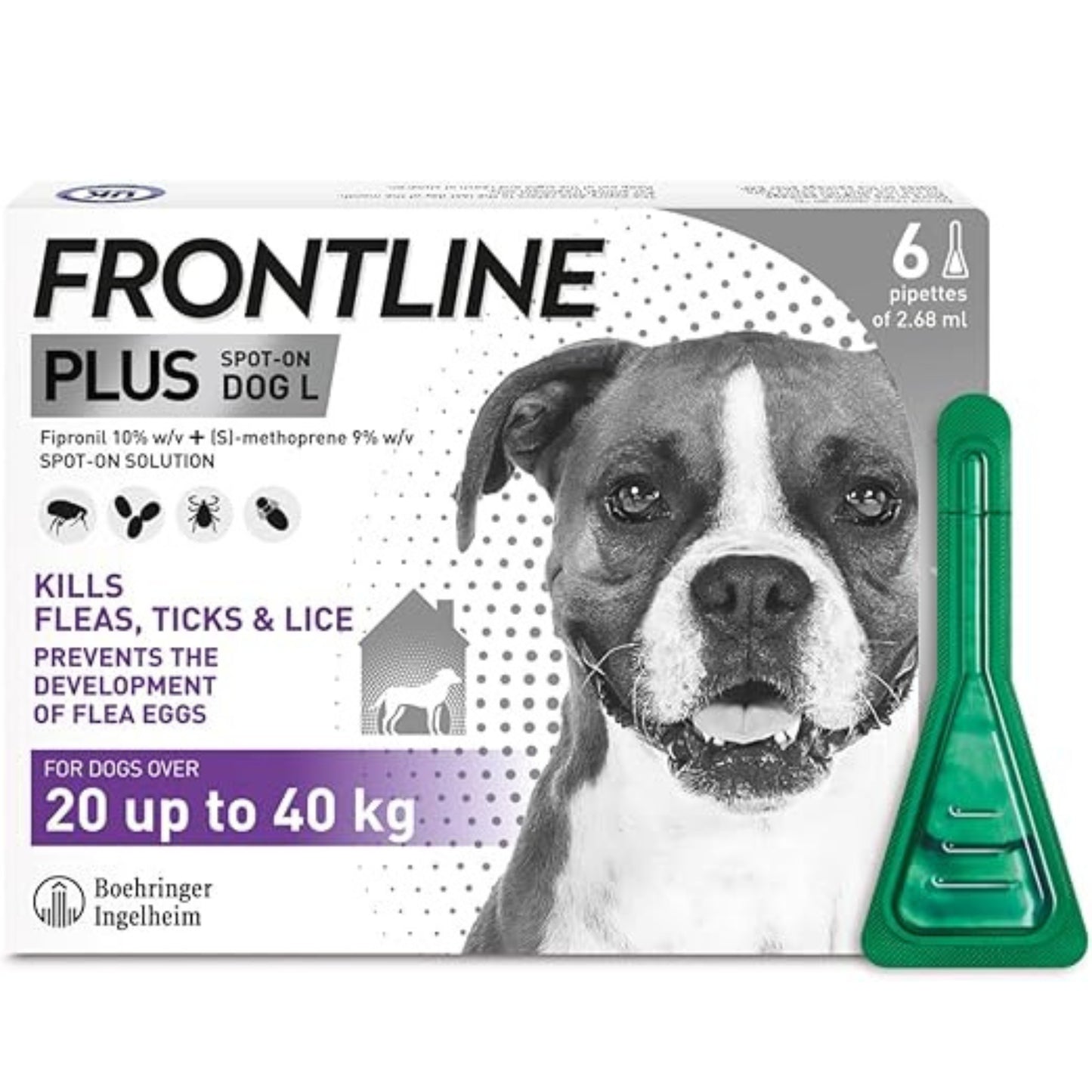 Available in Uk £10 - Frontline Plus Spot On Dog L