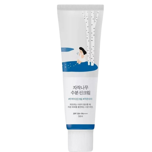 Available in Uk £7 - ROUND LAB Birch Juice Moisturizing Sun Cream SPF 50+ PA++++ 50ml+50ml