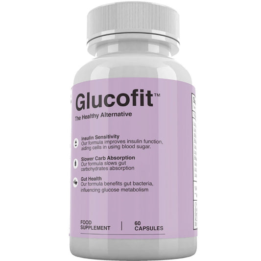 Available in Uk £11 - GlucoFit - [ 1 Bottle ] - 1 Month Supply - Food Supplement