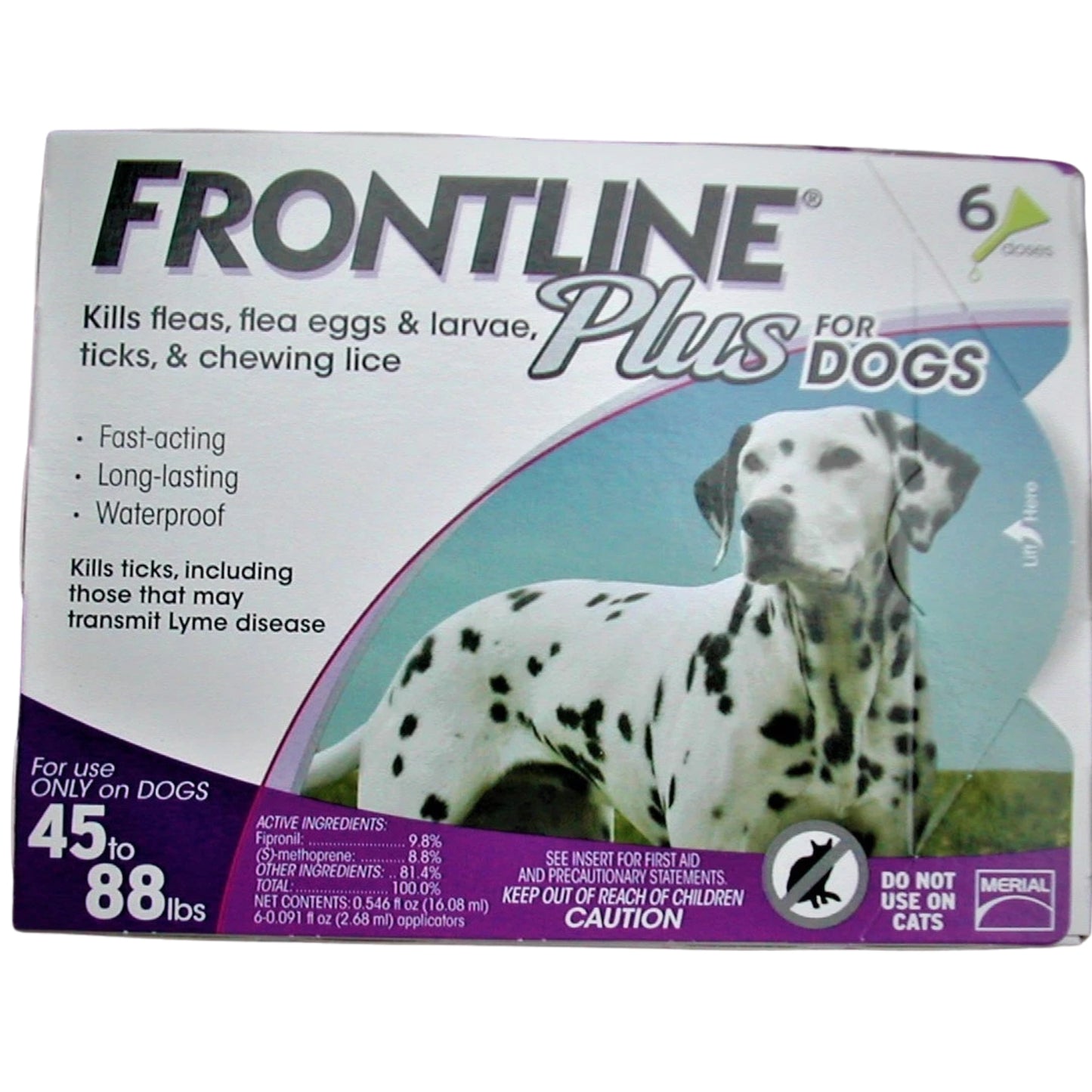 Frontline Plus for Dogs 45 - 88 lbs 6 pack