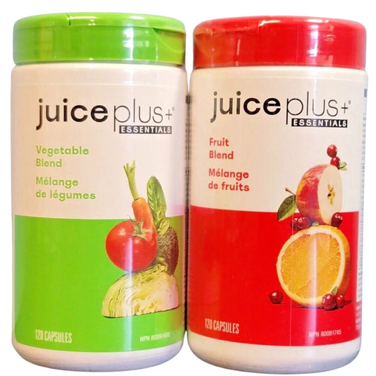 Juice Plus+ - USA - Blended Fruit & Veg Juice Powders(120 ea/240 Caps)
