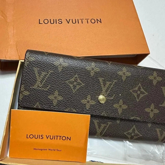 Louis Vuitton Portefeuille Sarah Long Wallet Brown Monogram