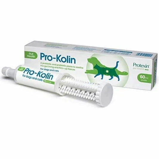 Available in Uk £11 - Pro-Kolin for Dogs and Cats Probiotic Paste and Syringe, 60ml