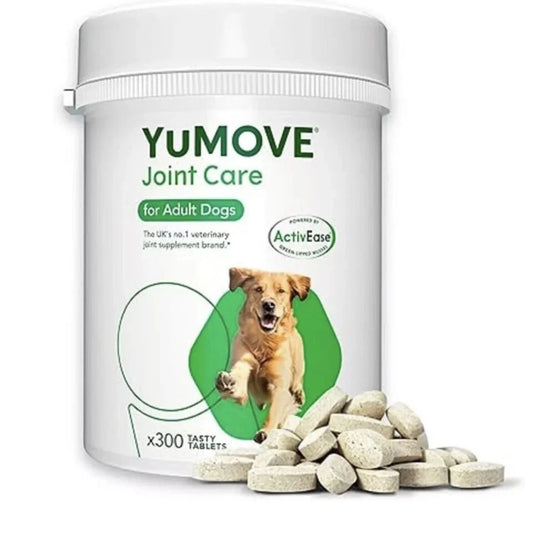 Available in Uk £12 - YuMOVE Joint Care for Adult dogs, sealed tub of 300 Tablets