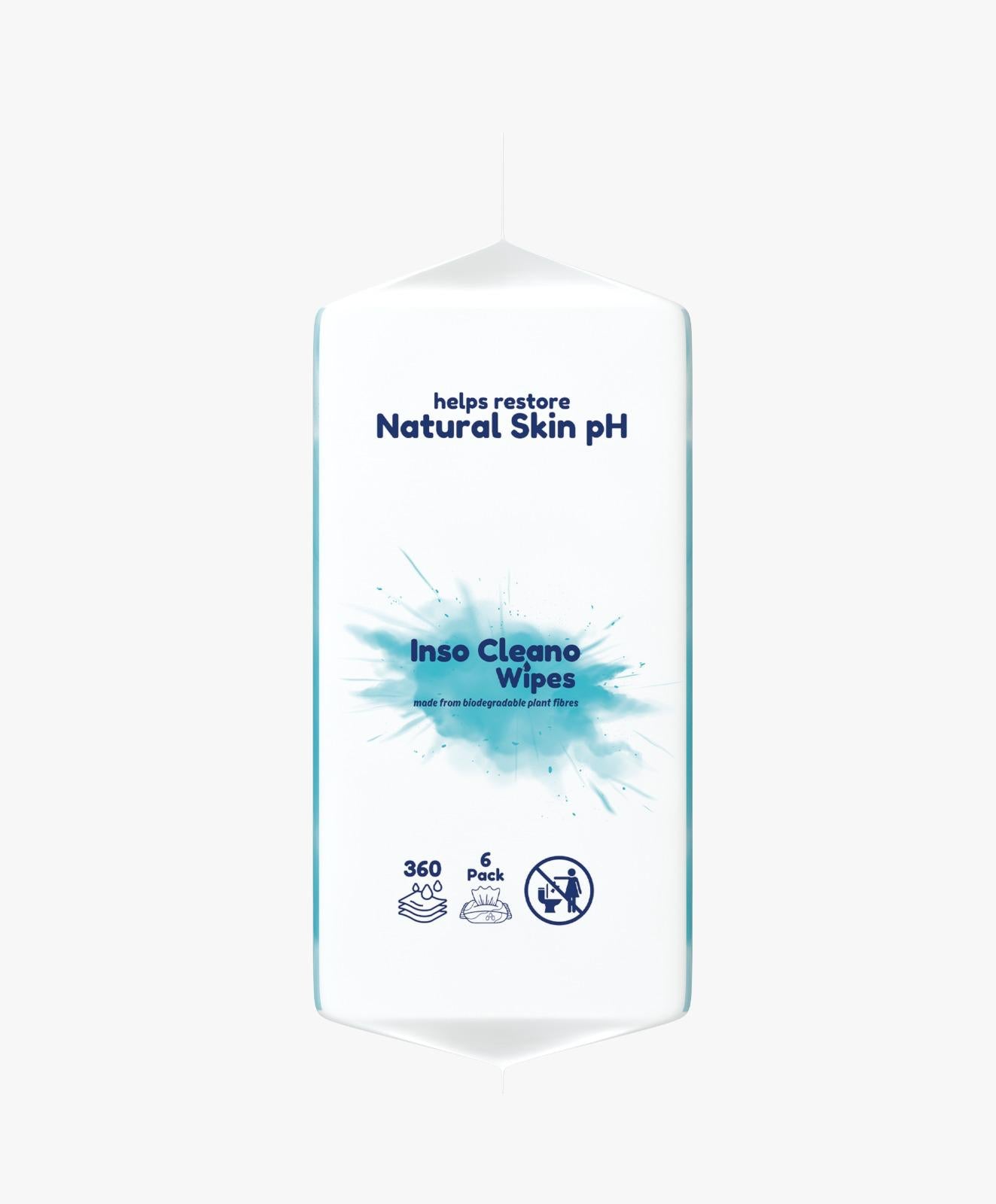 6 Packs for Price of 3 Inso Cleano Wipes - Eco-Friendly Baby Wipes (360 Pack)